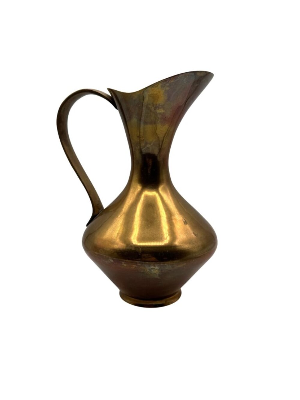 Vintage Hudson Bay Brass Pitcher 7.5" Etched Beaver Design 1970s Decorative - Picture 2 of 14